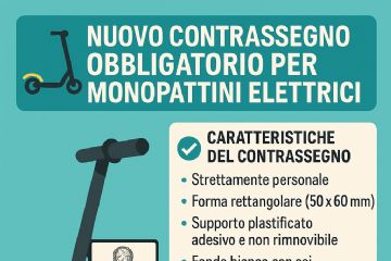 Monopattini - Contrassegno identificativo obbligatorio